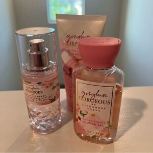 Bath & Body Works Gingham Gorgeous Travel Set